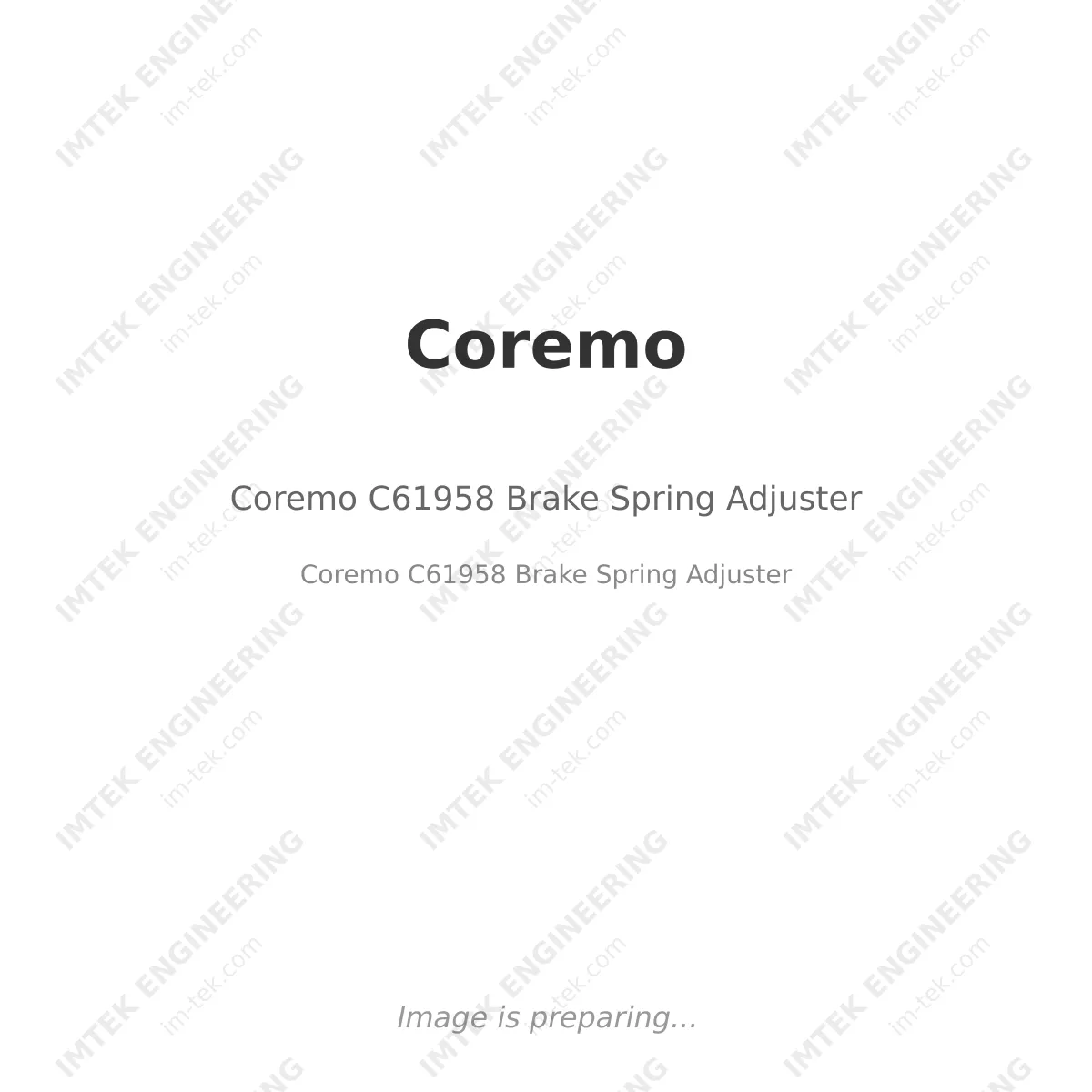 Coremo Coremo C61958 Brake Spring Adjuster - Coremo C61958 Brake Spring Adjuster
