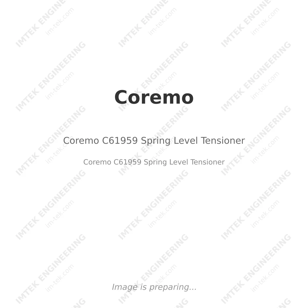 Coremo Coremo C61959 Spring Level Tensioner - Coremo C61959 Spring Level Tensioner