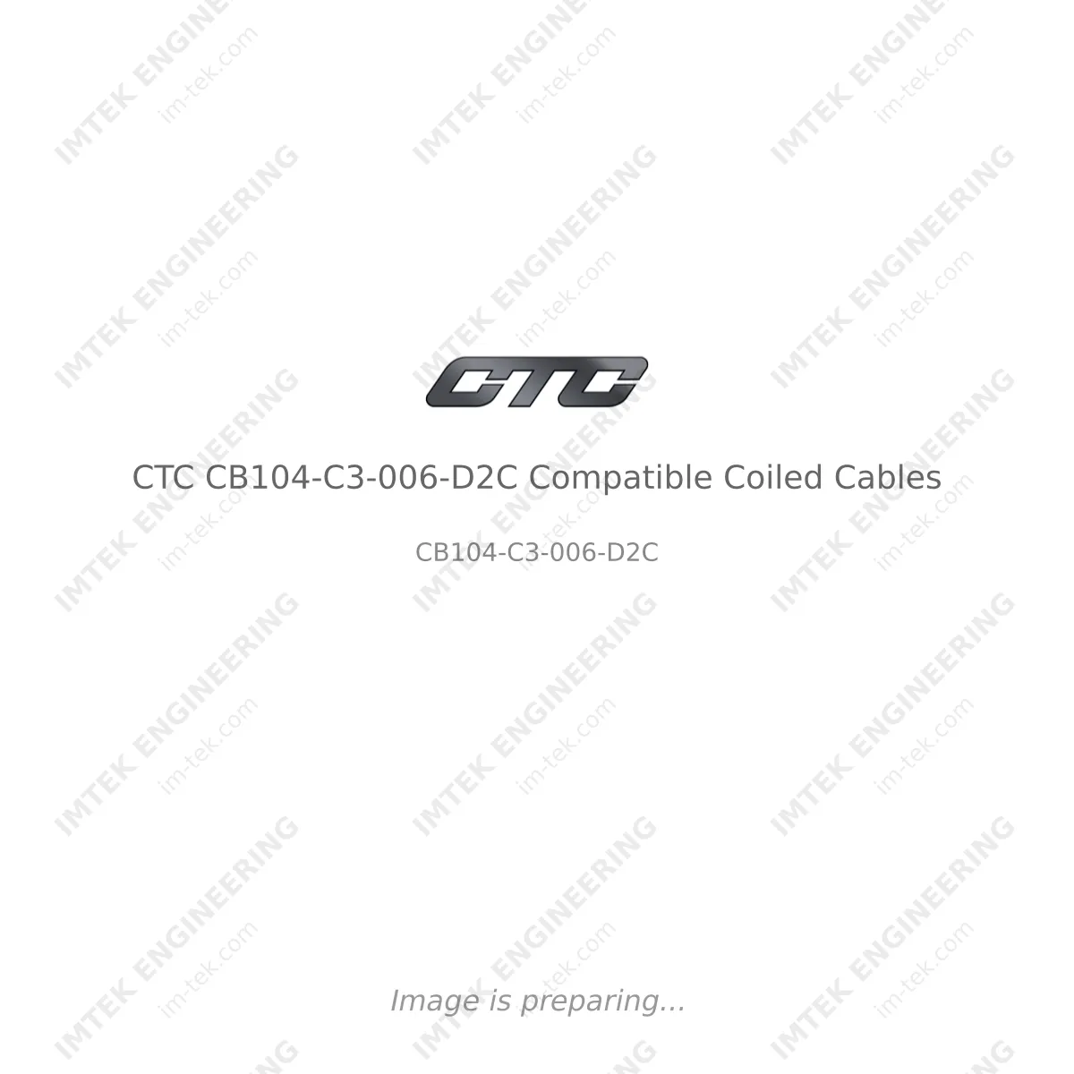 CTC CTC CB104-C3-006-D2C Compatible Coiled Cables - CB104-C3-006-D2C