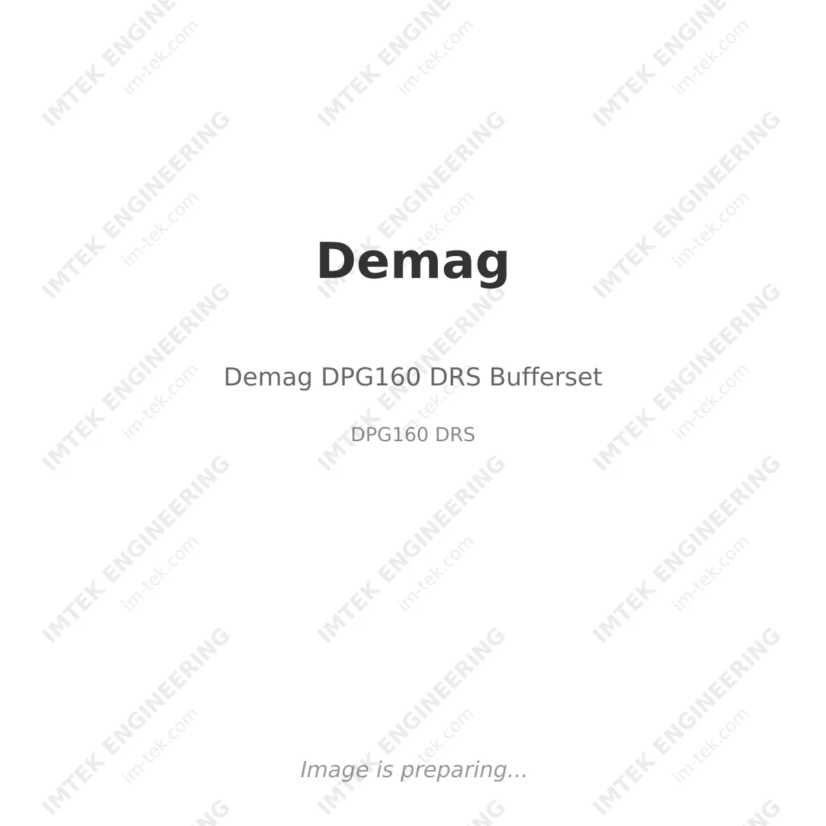 Demag Demag DPG160 DRS Bufferset - DPG160 DRS