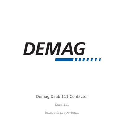 Demag Demag Dsub 111 Contactor - Dsub 111