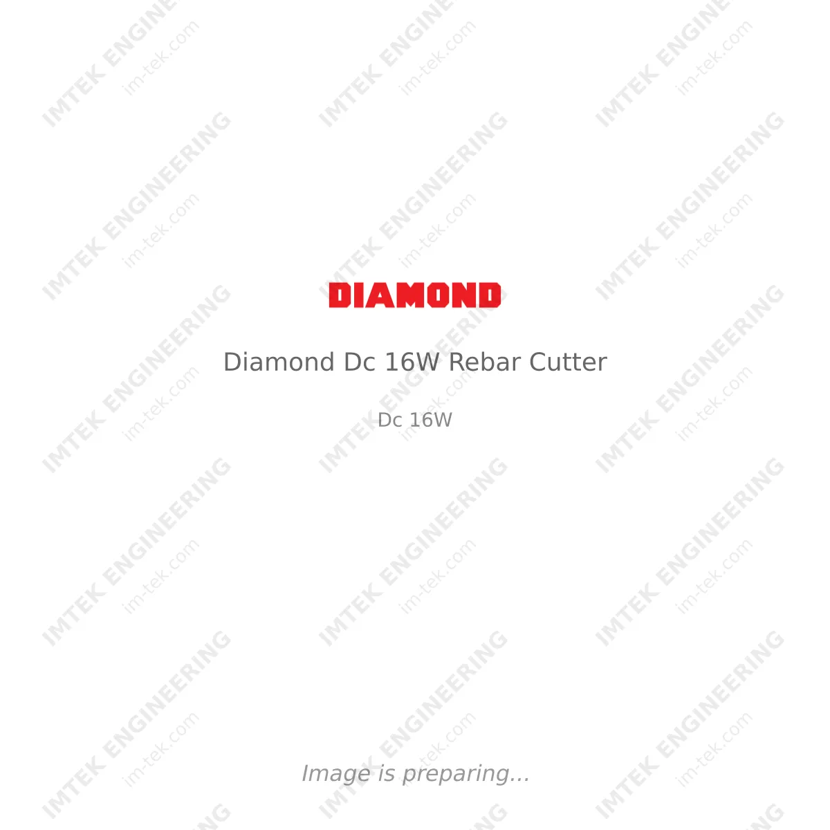 Diamond Diamond Dc 16W Rebar Cutter - Dc 16W
