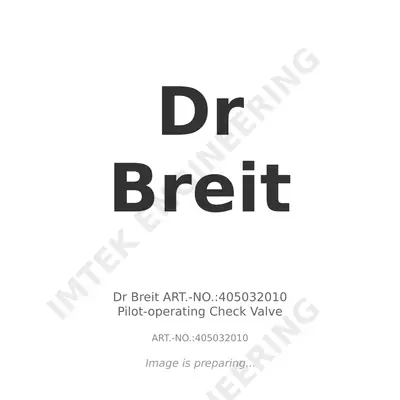 Dr Breit Dr Breit ART.-NO.:405032010 Pilot-operating Check Valve - ART.-NO.:405032010