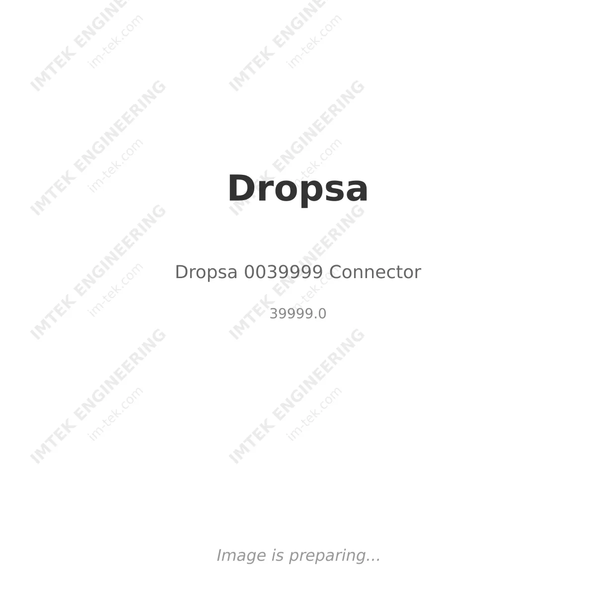 Dropsa Dropsa 0039999 Connector - 39999.0