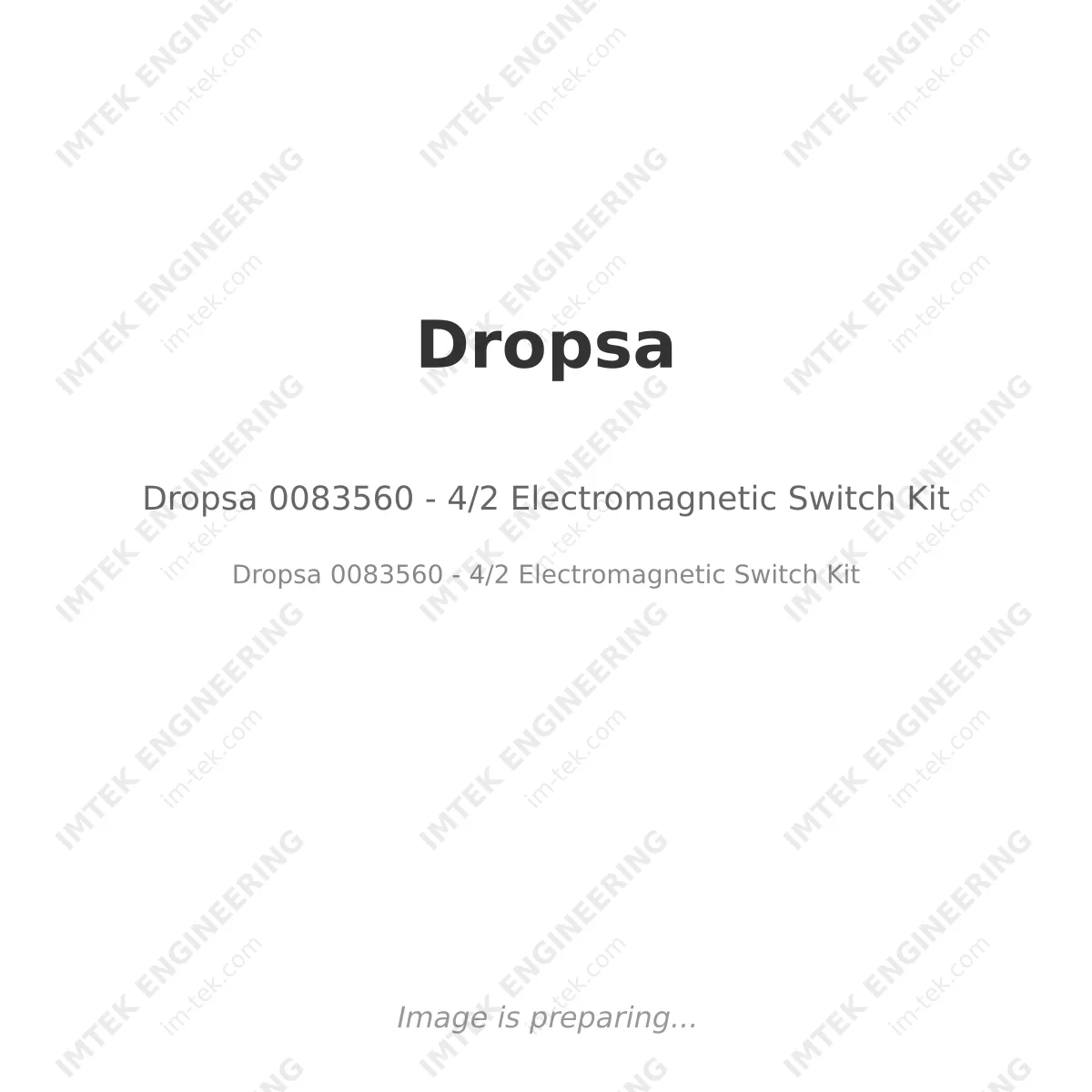 Dropsa Dropsa 0083560 - 4/2 Electromagnetic Switch Kit - Dropsa 0083560 - 4/2  Electromagnetic Switch Kit
