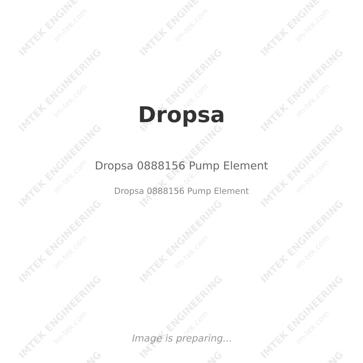 Dropsa Dropsa 0888156 Pump Element - Dropsa 0888156 Pump Element