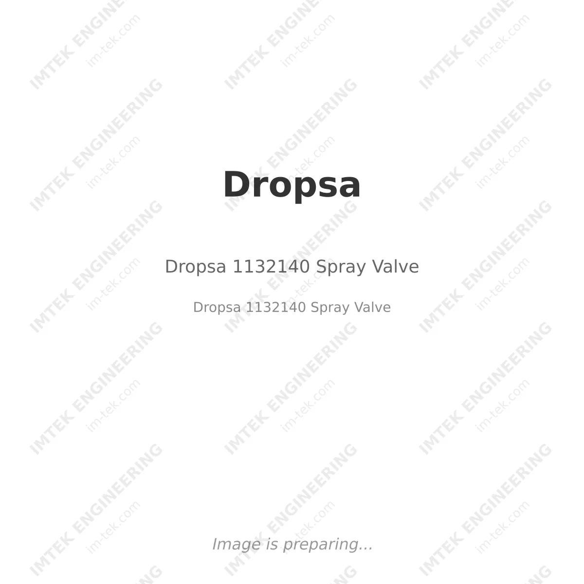 Dropsa Dropsa 1132140 Spray Valve - Dropsa 1132140 Spray Valve