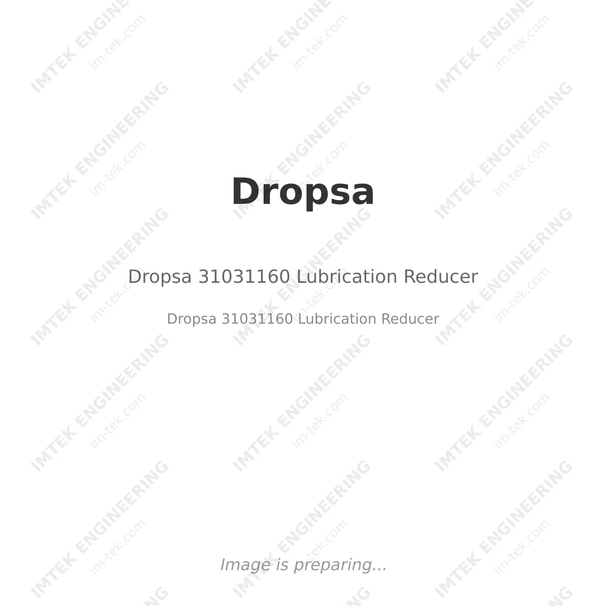 Dropsa Dropsa 31031160 Lubrication Reducer - Dropsa 31031160 Lubrication Reducer