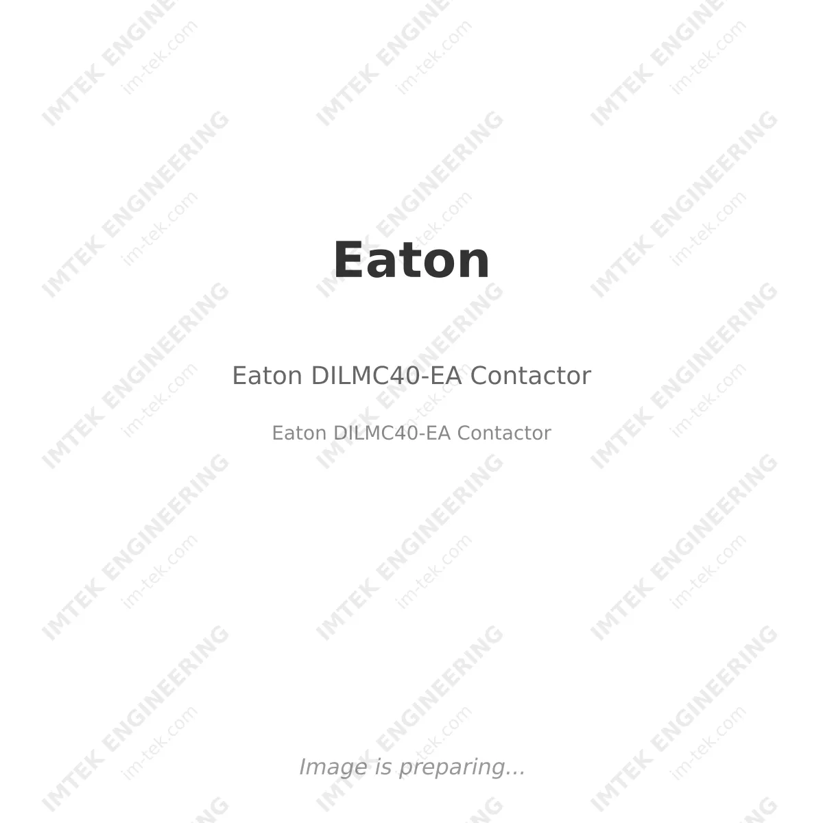 Eaton Eaton DILMC40-EA Contactor - Eaton DILMC40-EA Contactor