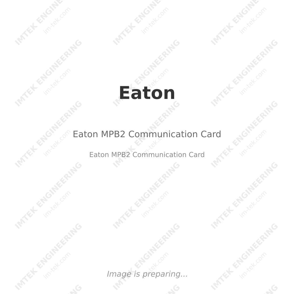 Eaton Eaton MPB2 Communication Card - Eaton MPB2  Communication Card