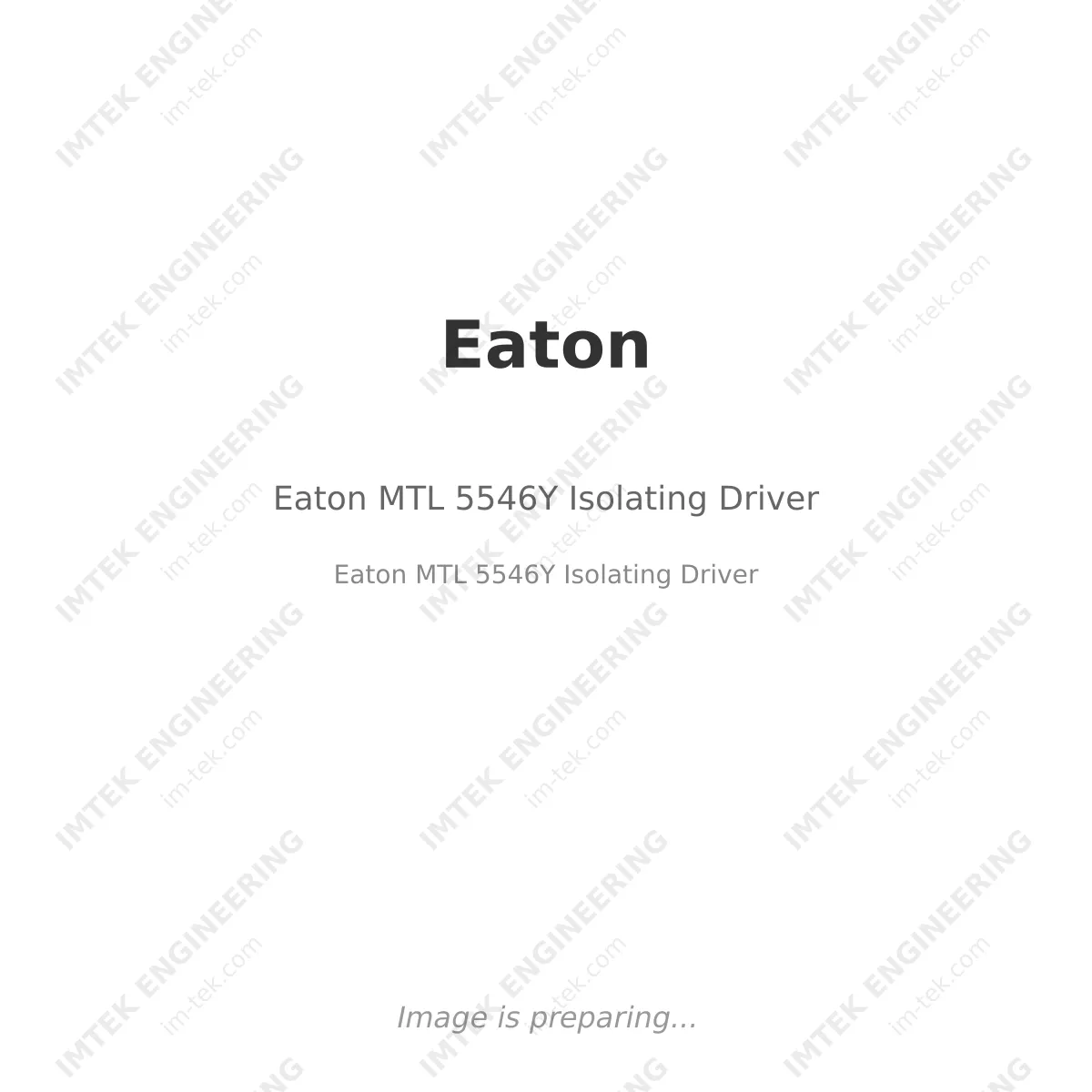 Eaton Eaton MTL 5546Y Isolating Driver - Eaton MTL 5546Y Isolating Driver