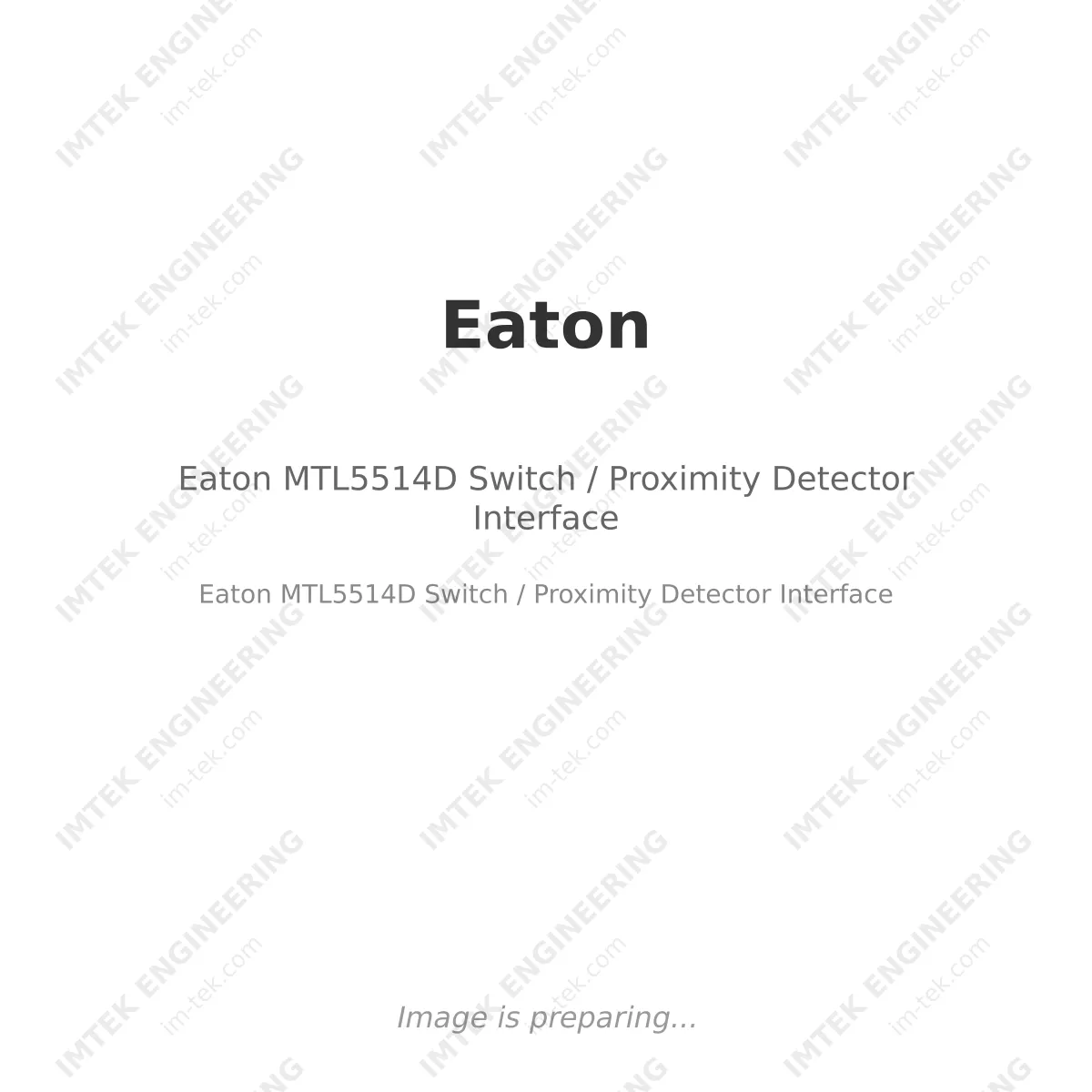 Eaton Eaton MTL5514D Switch / Proximity Detector Interface - Eaton MTL5514D Switch / Proximity Detector Interface