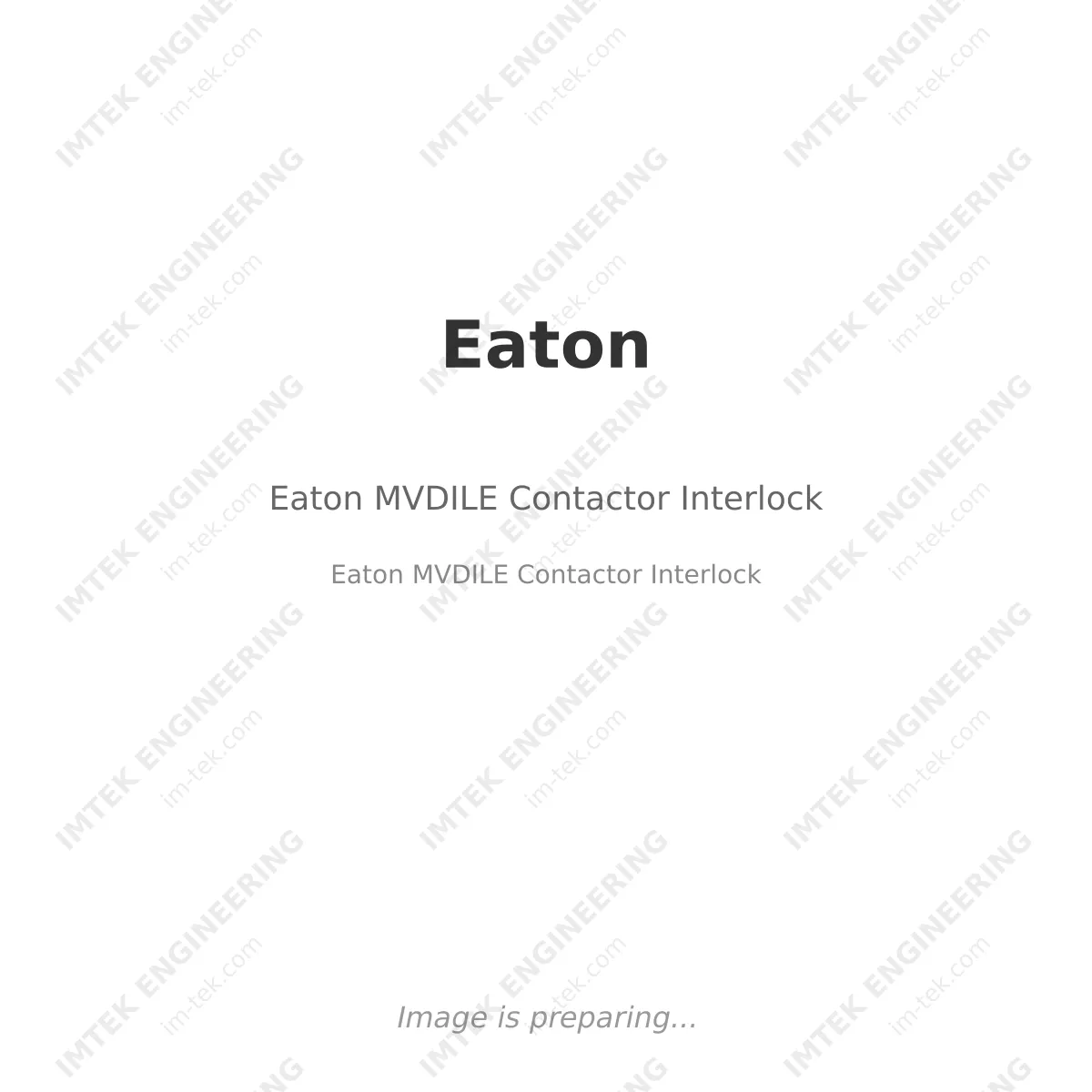 Eaton Eaton MVDILE Contactor Interlock - Eaton MVDILE Contactor Interlock