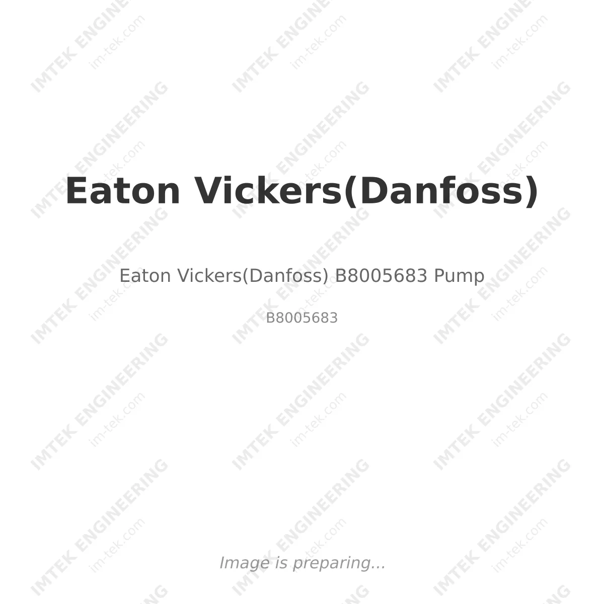 Eaton Vickers(Danfoss) Eaton Vickers(Danfoss) B8005683 Pump - B8005683