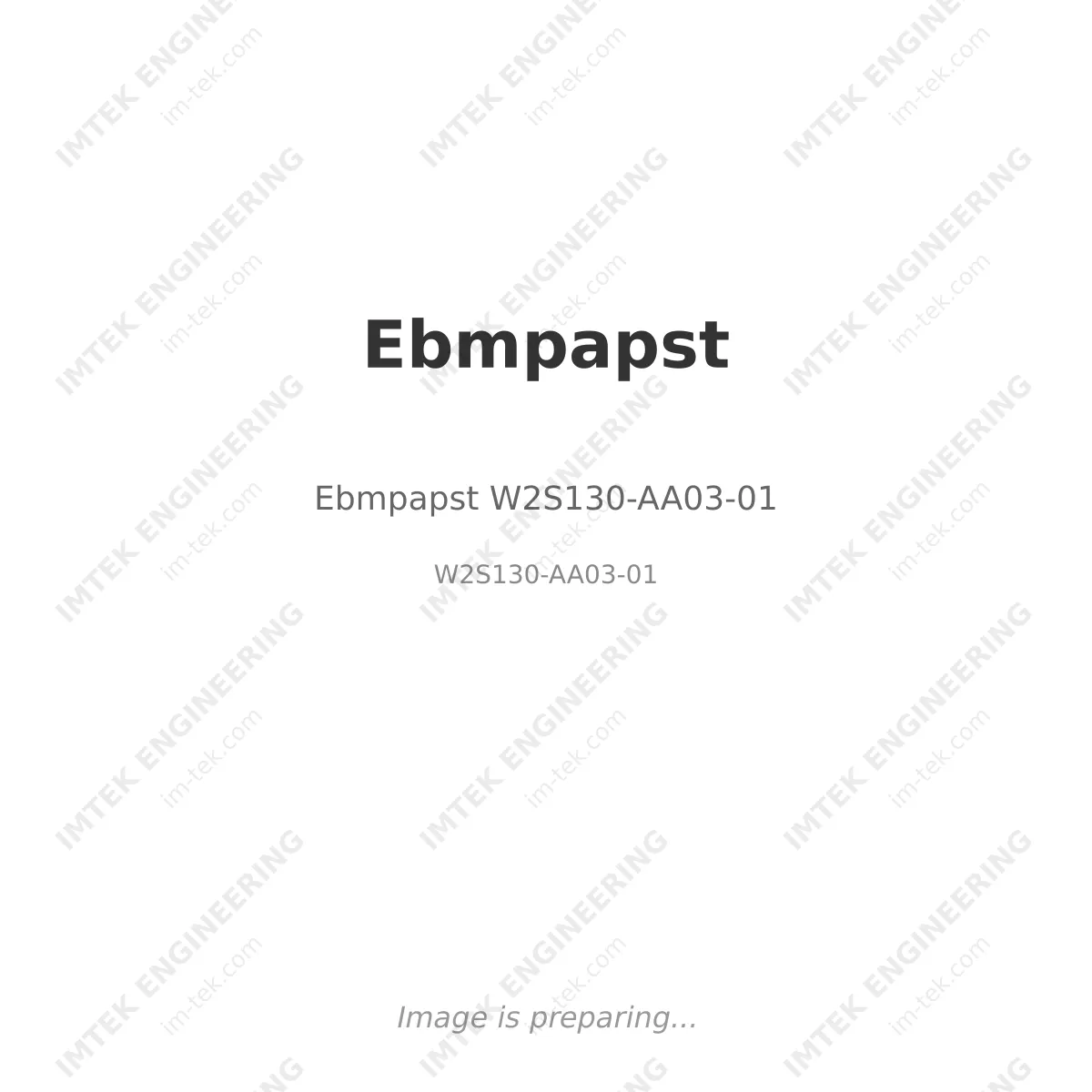 Ebmpapst Ebmpapst W2S130-AA03-01 - W2S130-AA03-01