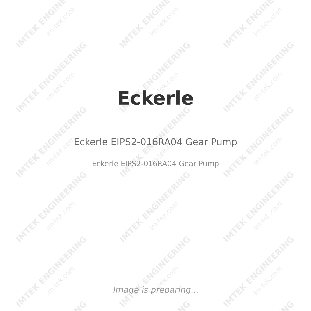 Eckerle Eckerle EIPS2-016RA04 Gear Pump - Eckerle EIPS2-016RA04 Gear Pump