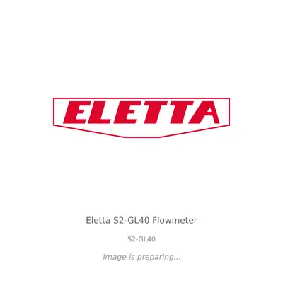 Eletta Eletta S2-GL40 Flowmeter - S2-GL40