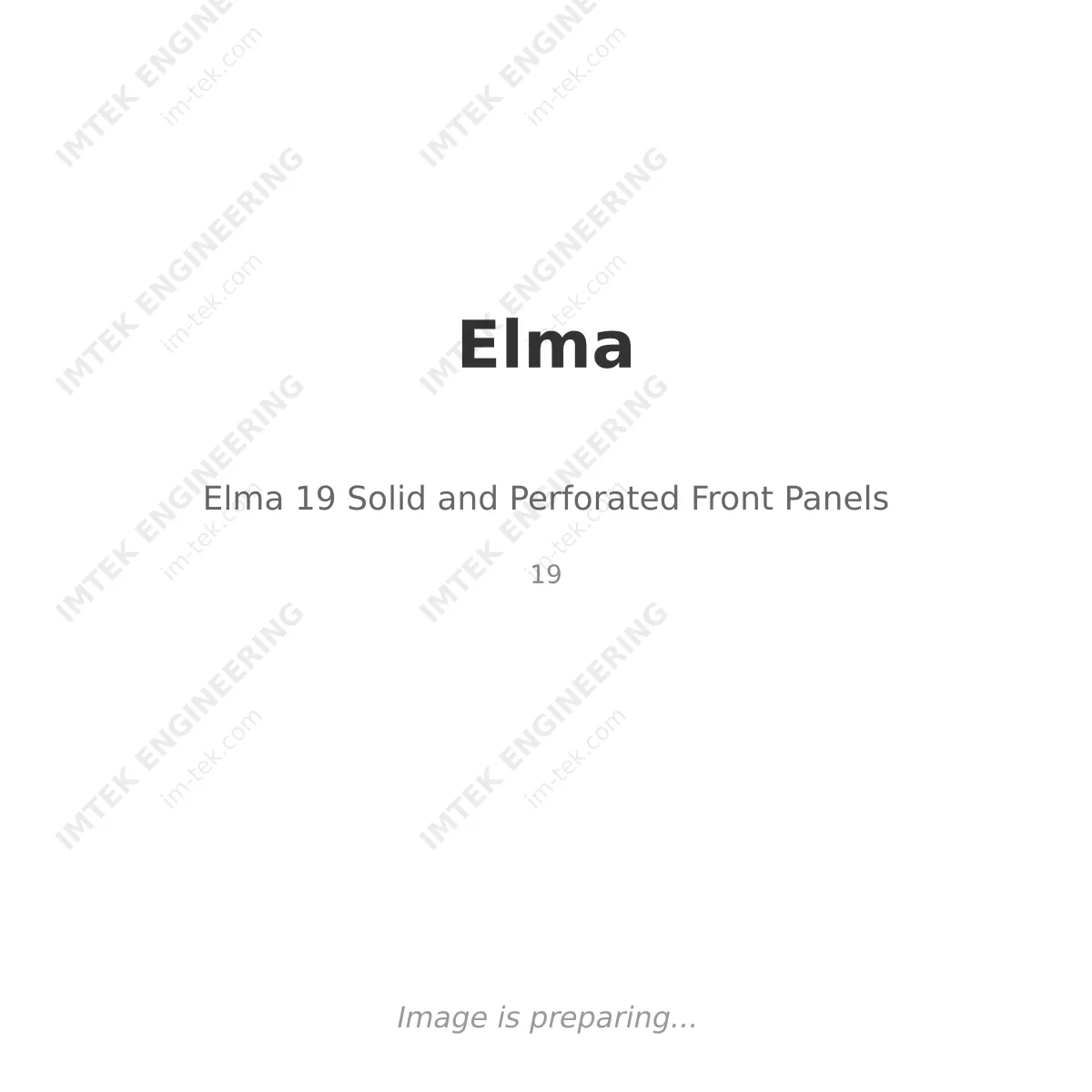 Elma Elma 19 Solid and Perforated Front Panels - 19