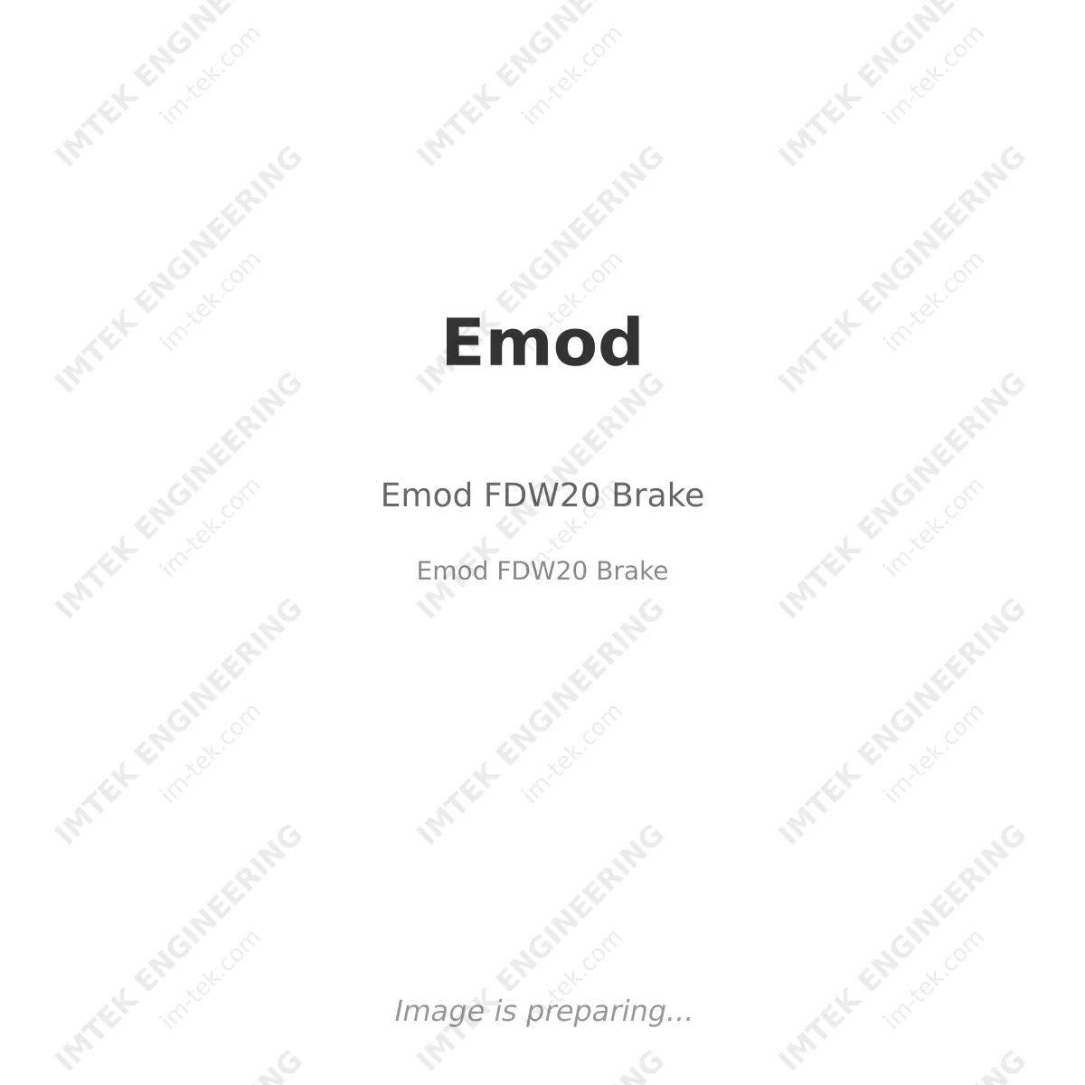 Emod Emod FDW20 Brake - Emod FDW20 Brake