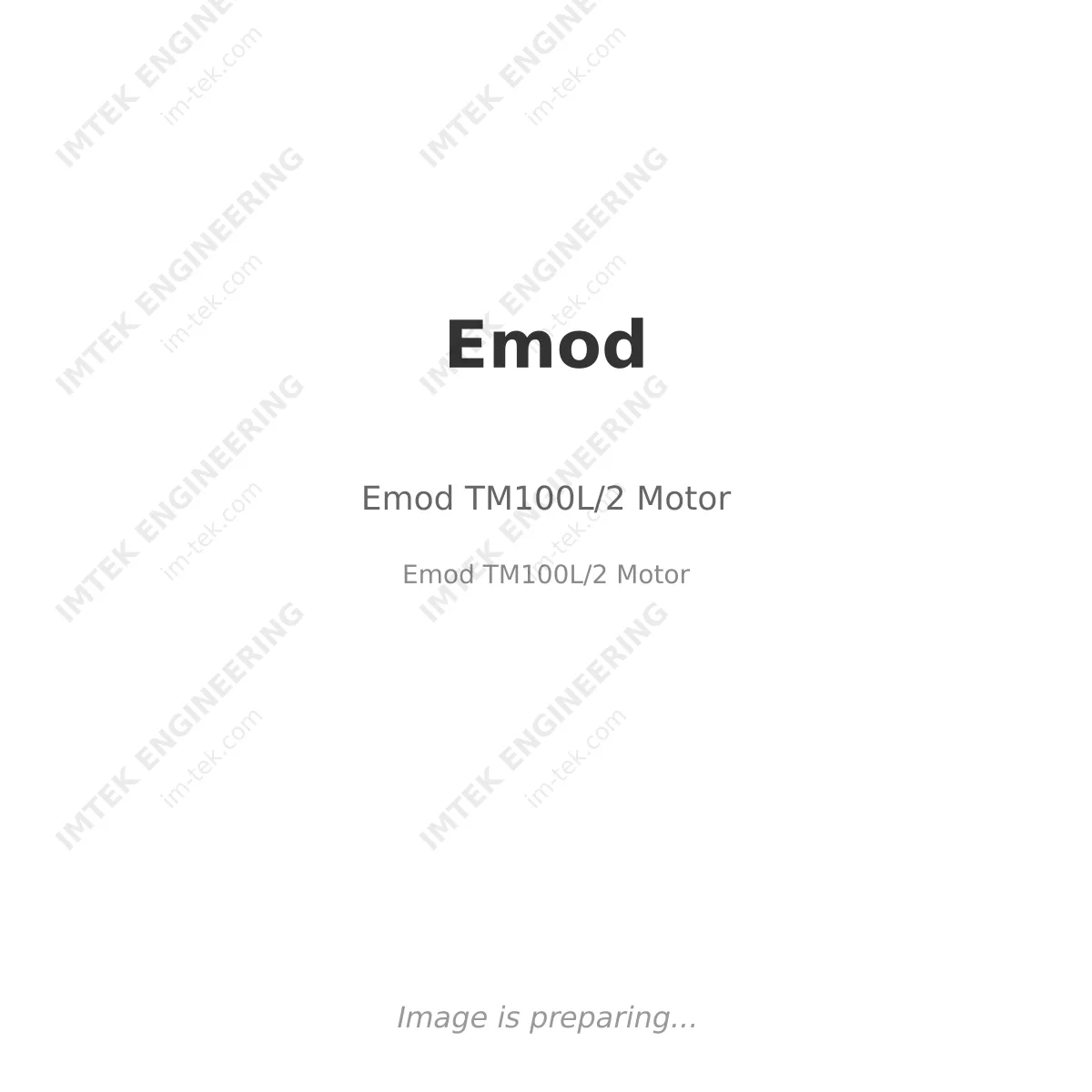 Emod Emod TM100L/2 Motor - Emod TM100L/2 Motor