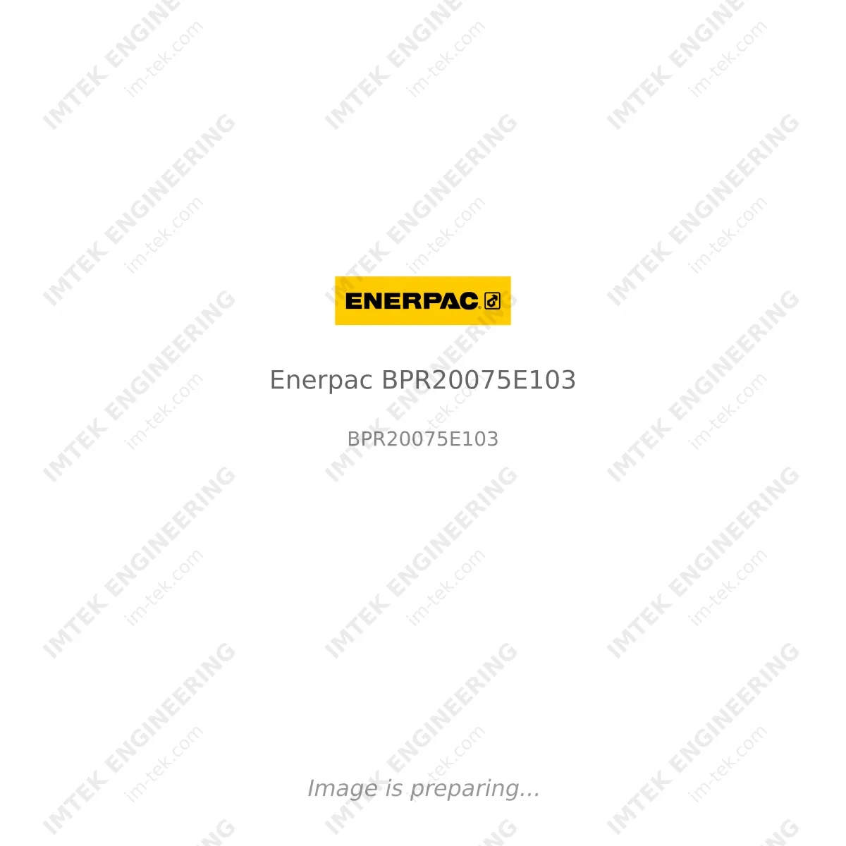 Enerpac Enerpac BPR20075E103 - BPR20075E103
