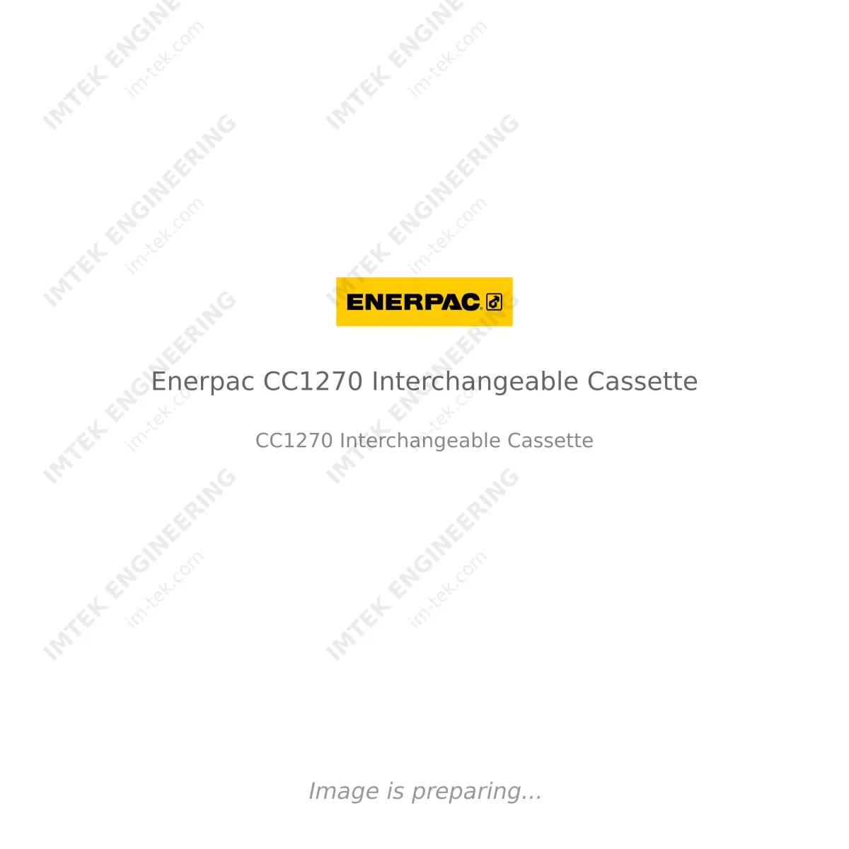 Enerpac Enerpac CC1270 Interchangeable Cassette - CC1270 Interchangeable Cassette