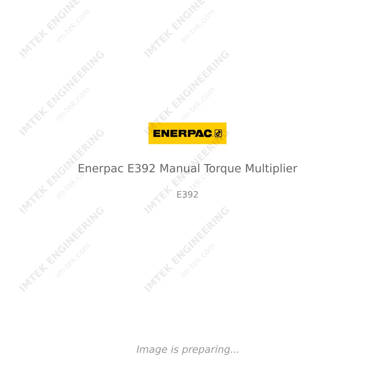 Enerpac Enerpac E392 Manual Torque Multiplier - E392