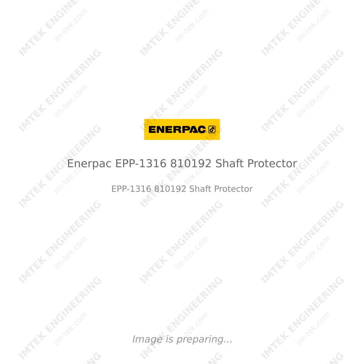 Enerpac Enerpac EPP-1316 810192 Shaft Protector - EPP-1316 810192 Shaft Protector