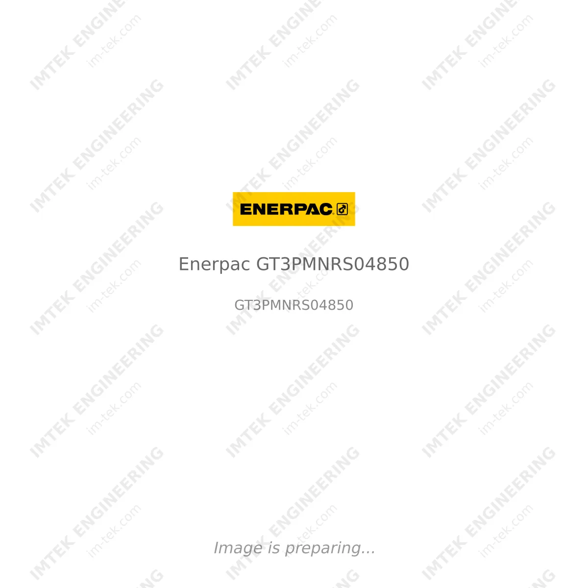 Enerpac Enerpac GT3PMNRS04850 - GT3PMNRS04850