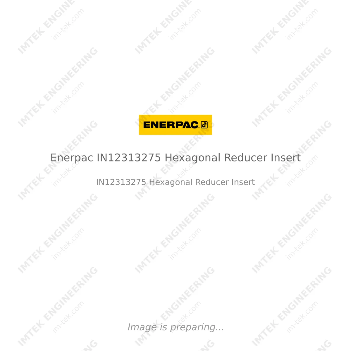 Enerpac Enerpac IN12313275 Hexagonal Reducer Insert - IN12313275 Hexagonal Reducer Insert