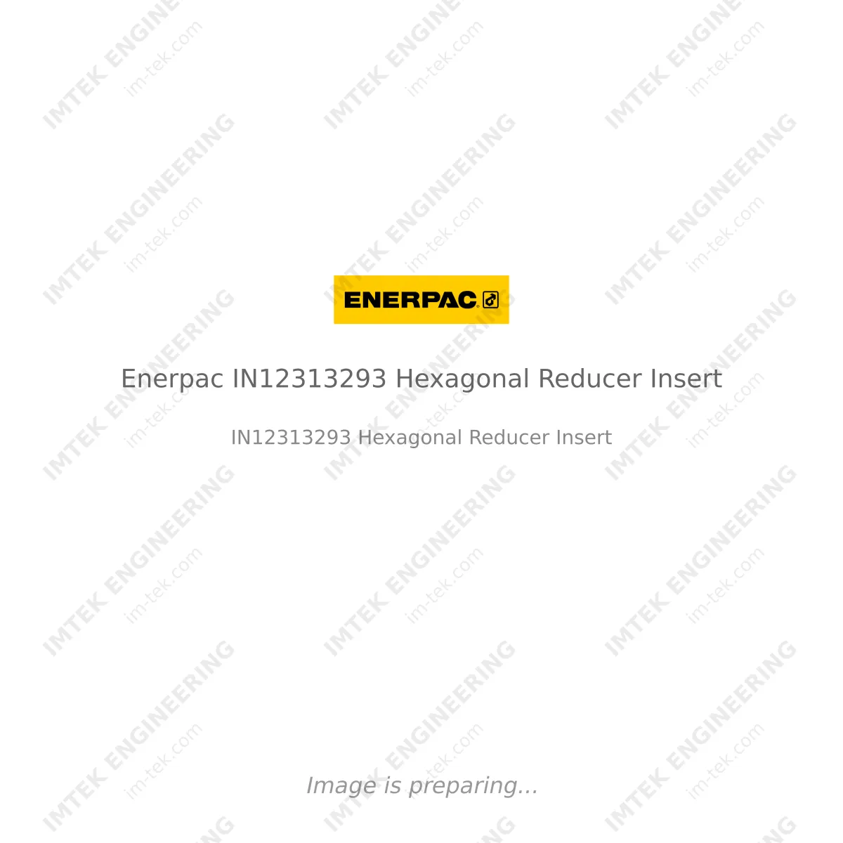 Enerpac Enerpac IN12313293 Hexagonal Reducer Insert - IN12313293 Hexagonal Reducer Insert