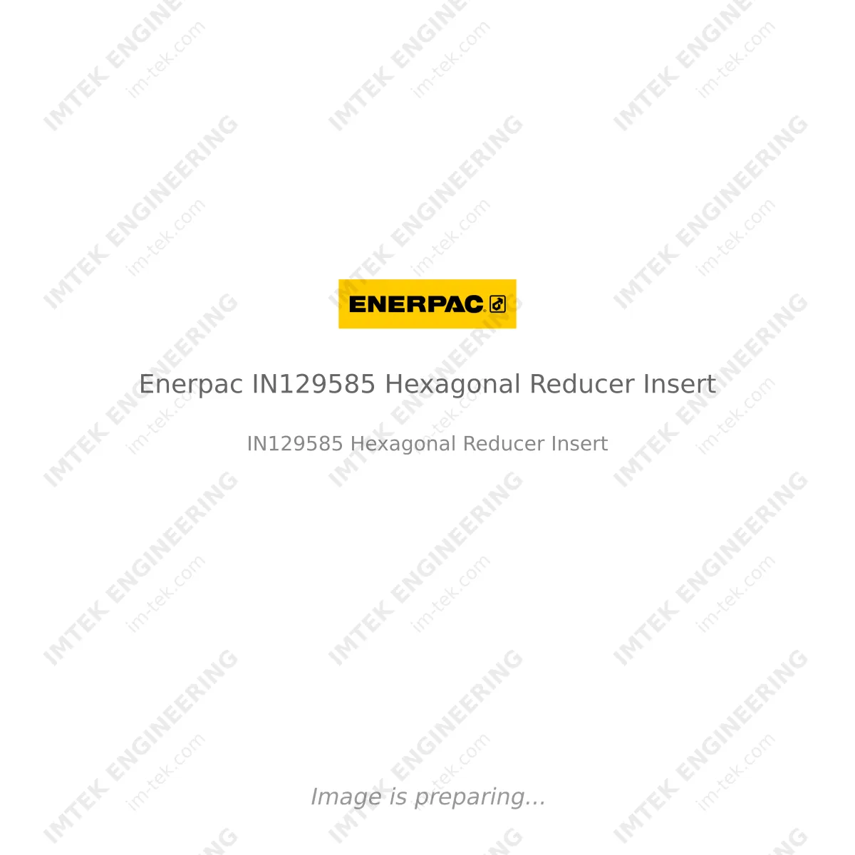 Enerpac Enerpac IN129585 Hexagonal Reducer Insert - IN129585 Hexagonal Reducer Insert