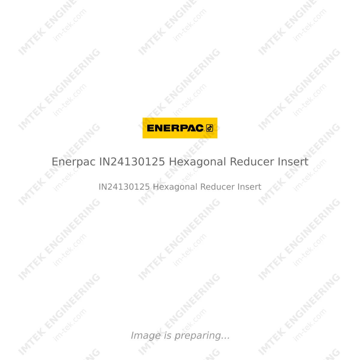 Enerpac Enerpac IN24130125 Hexagonal Reducer Insert - IN24130125 Hexagonal Reducer Insert