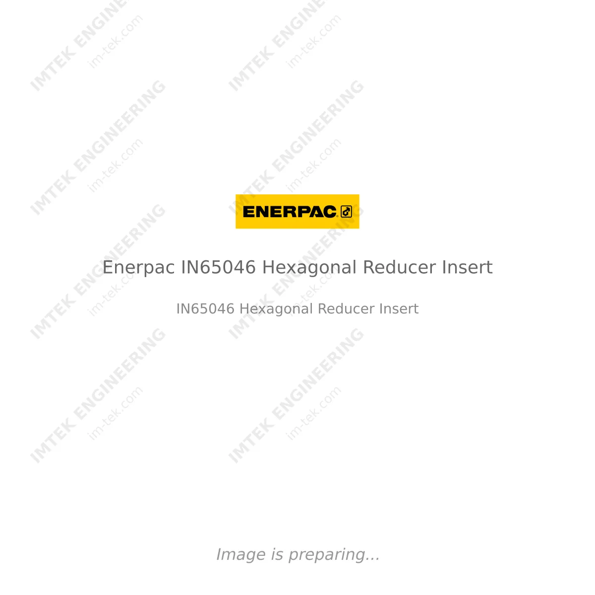 Enerpac Enerpac IN65046 Hexagonal Reducer Insert - IN65046 Hexagonal Reducer Insert