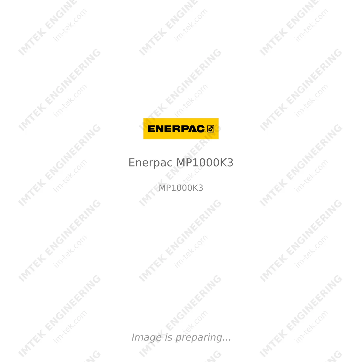 Enerpac Enerpac MP1000K3 - MP1000K3