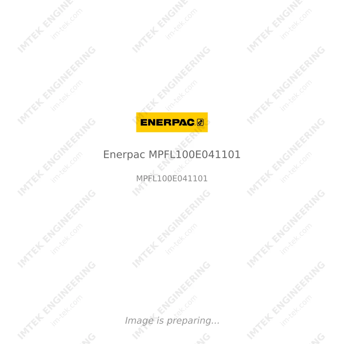 Enerpac Enerpac MPFL100E041101 - MPFL100E041101
