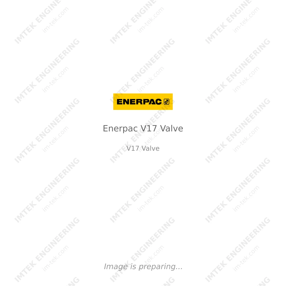 Enerpac Enerpac V17 Valve - V17 Valve
