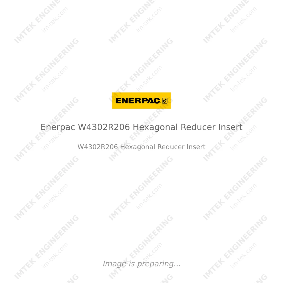 Enerpac Enerpac W4302R206 Hexagonal Reducer Insert - W4302R206 Hexagonal Reducer Insert