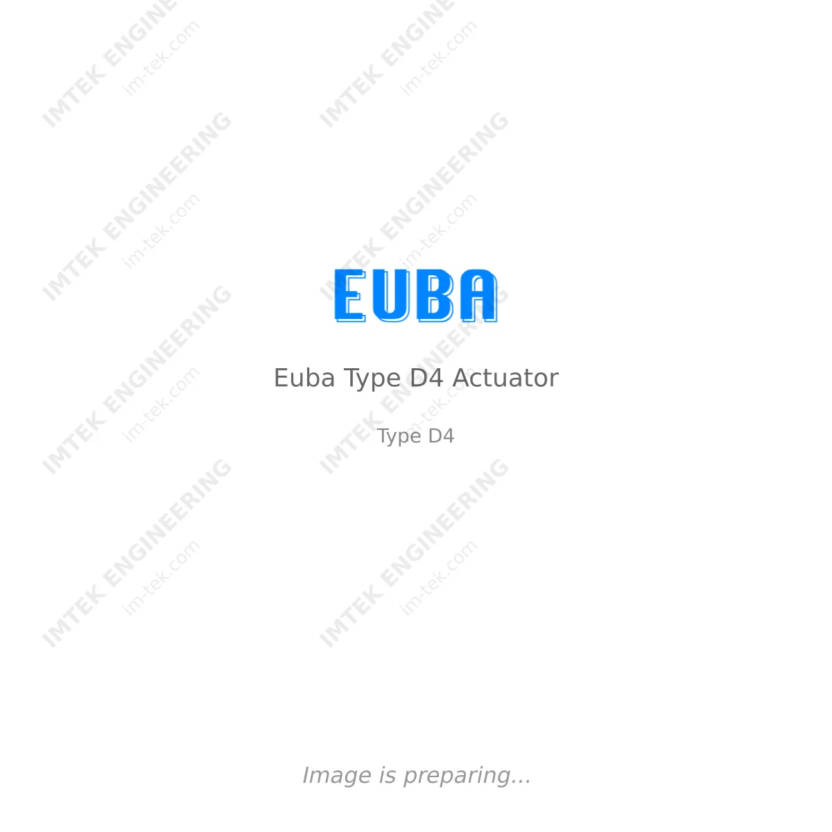Euba Euba Type D4 Actuator - Type D4