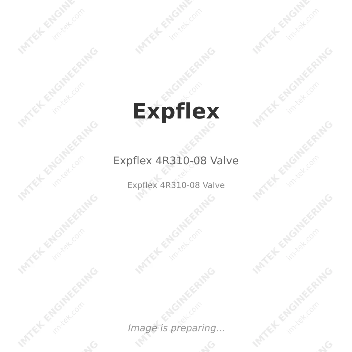 Expflex Expflex 4R310-08 Valve - Expflex 4R310-08 Valve