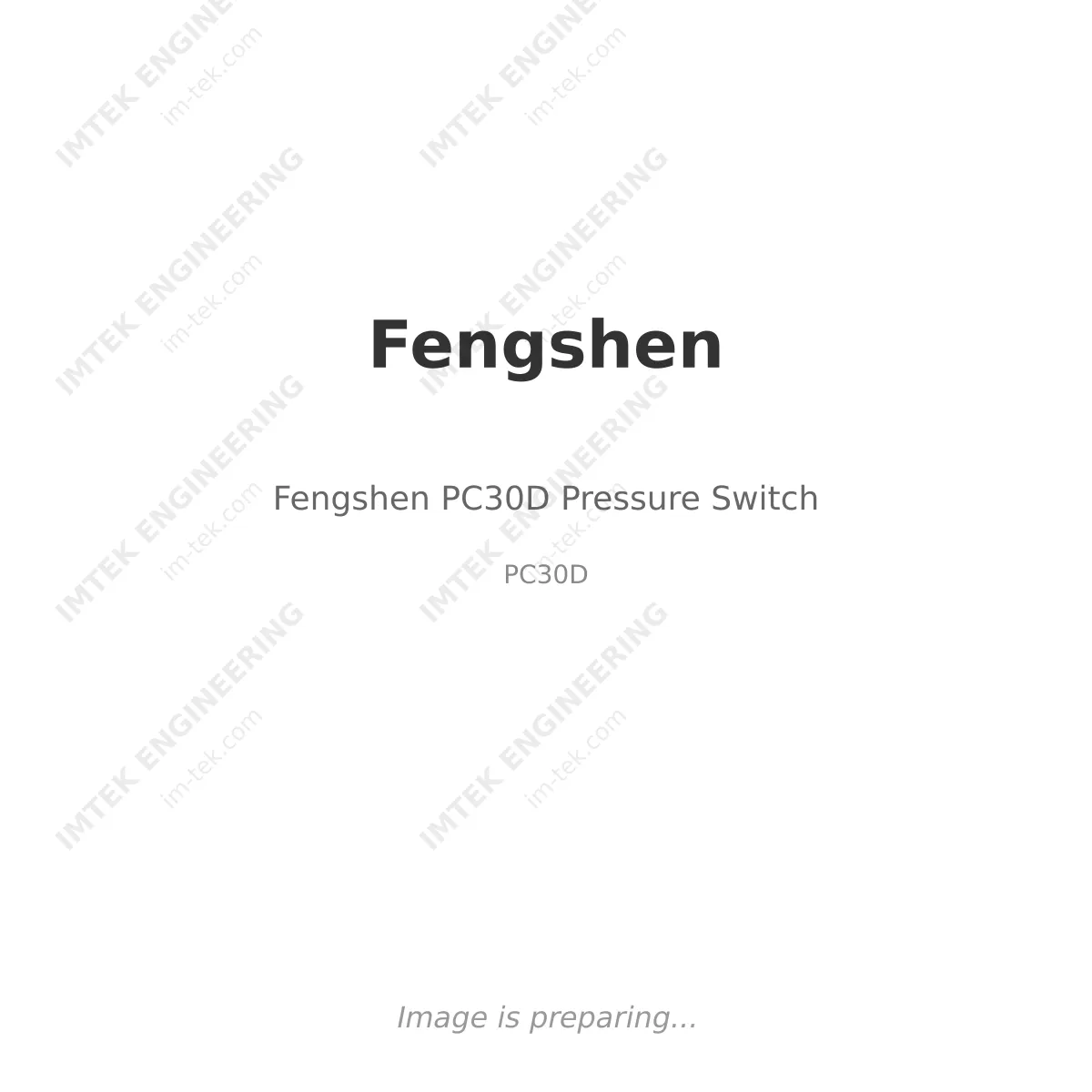 Fengshen Fengshen PC30D Pressure Switch - PC30D