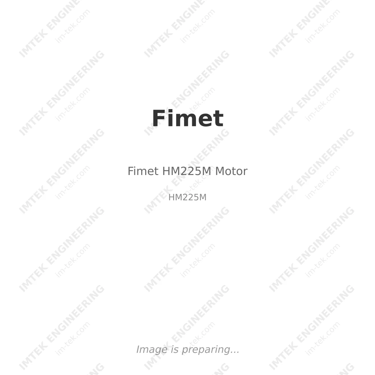 Fimet Fimet HM225M Motor - HM225M