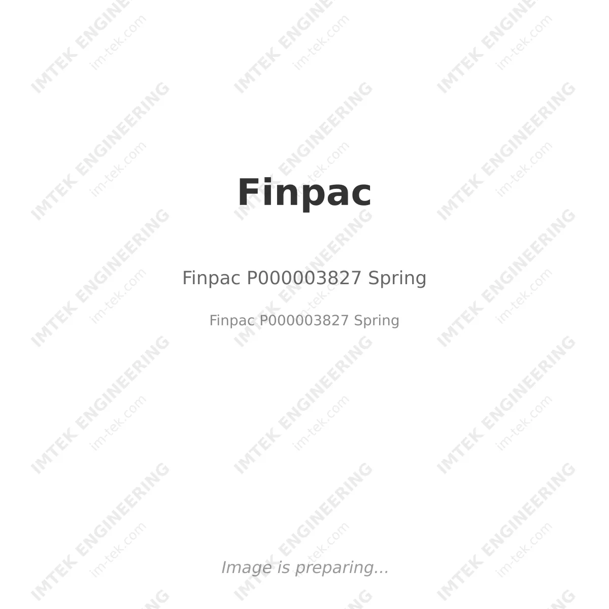 Finpac Finpac P000003827 Spring - Finpac P000003827 Spring