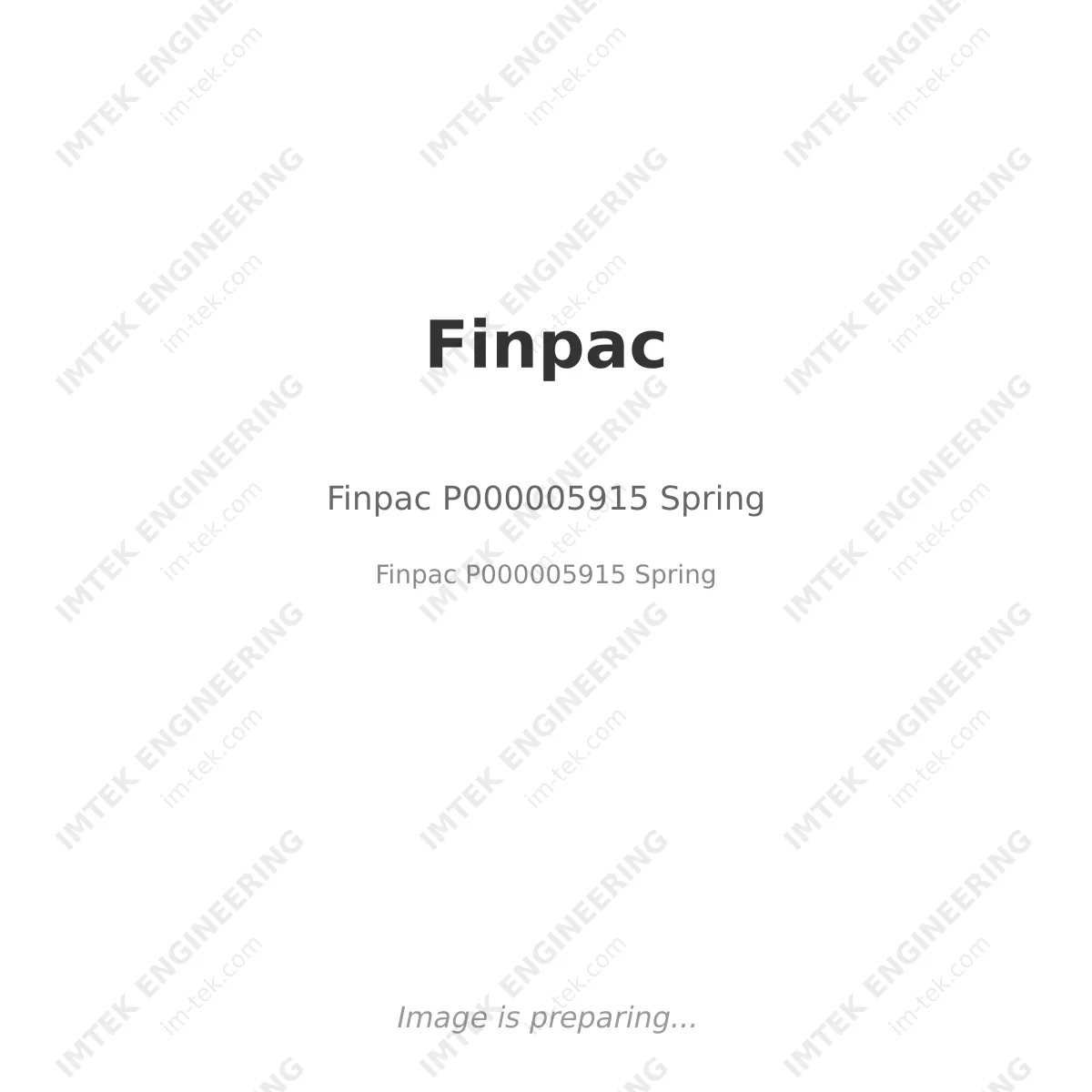 Finpac Finpac P000005915 Spring - Finpac P000005915 Spring
