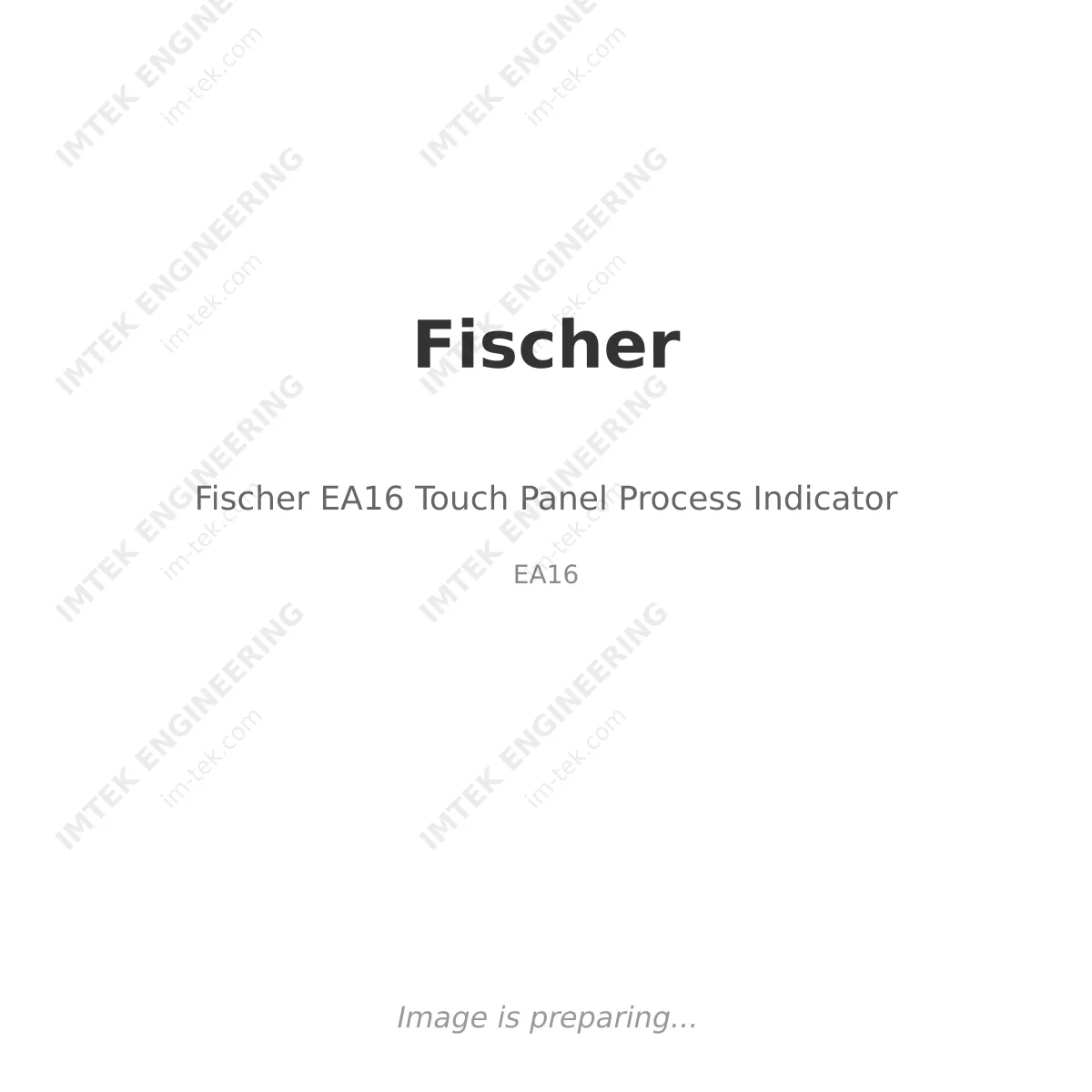 Fischer Fischer EA16 Touch Panel Process Indicator - EA16