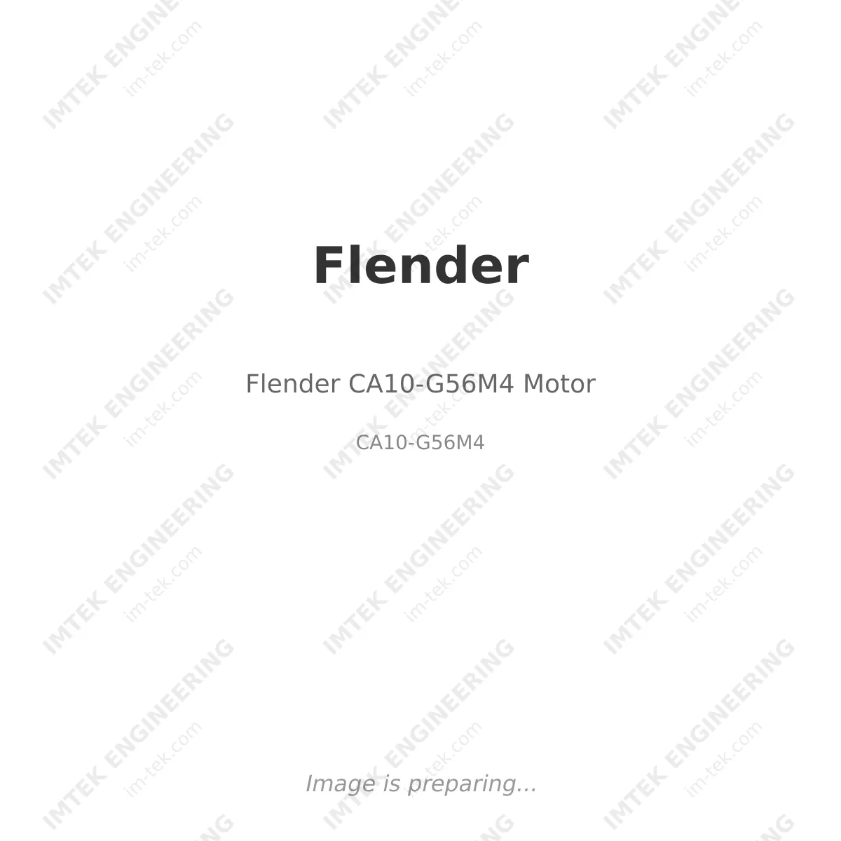 Flender Flender CA10-G56M4 Motor - CA10-G56M4