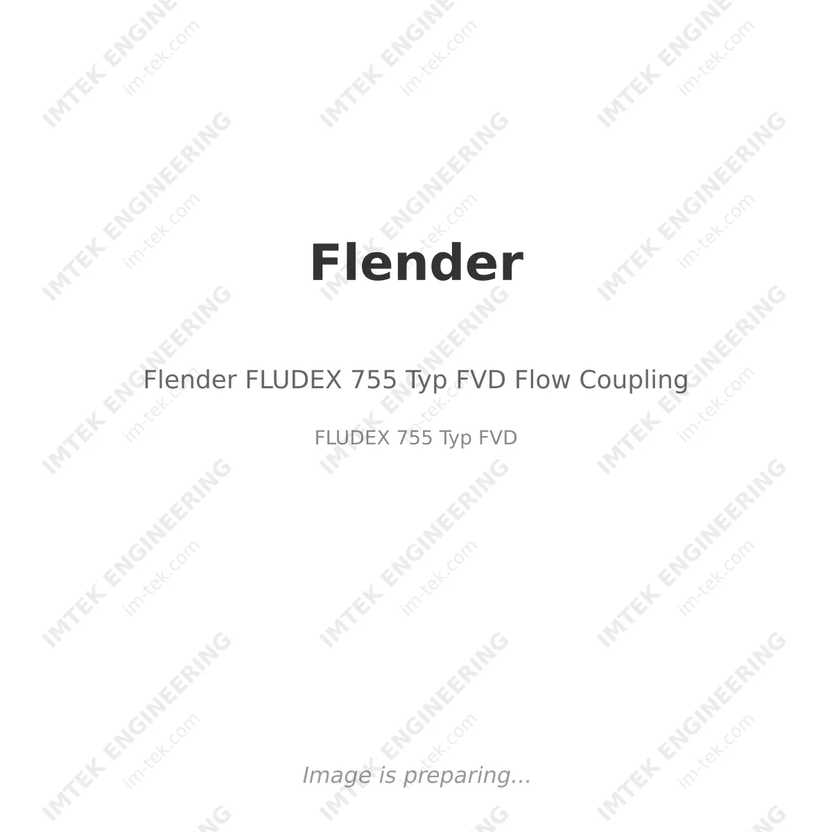 Flender Flender FLUDEX 755 Typ FVD Flow Coupling - FLUDEX 755 Typ FVD