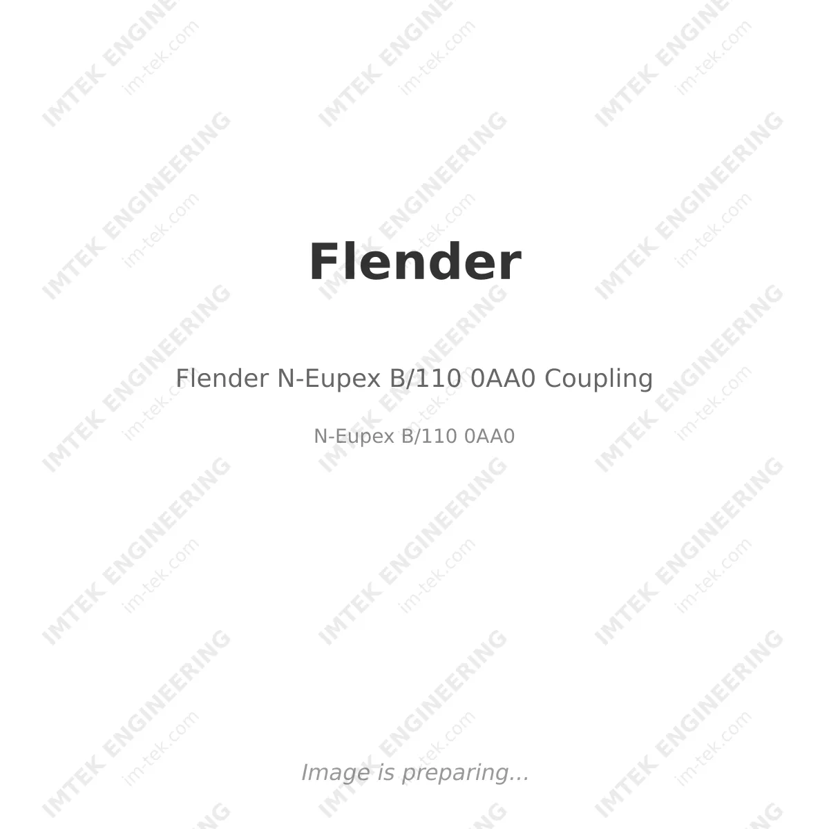 Flender Flender N-Eupex B/110 0AA0 Coupling - N-Eupex  B/110 0AA0