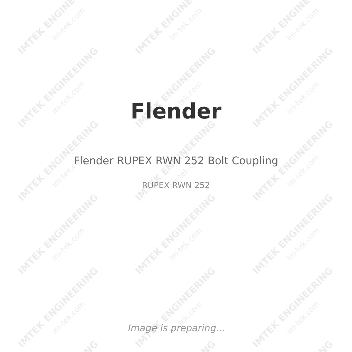 Flender Flender RUPEX RWN 252 Bolt Coupling - RUPEX RWN 252