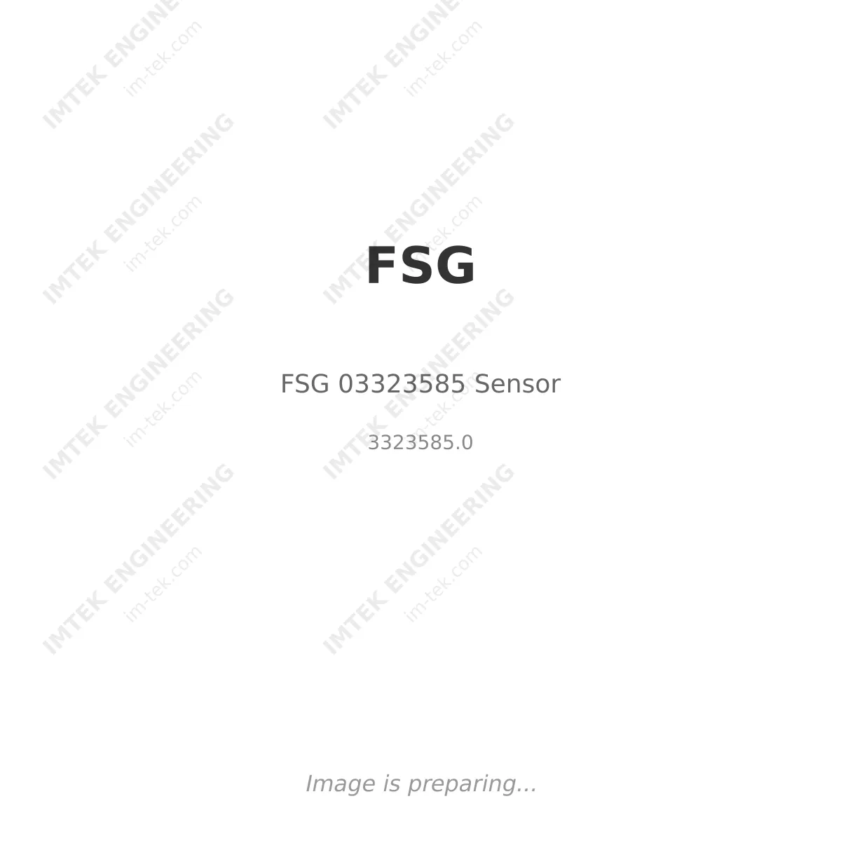 FSG FSG 03323585 Sensor - 3323585.0